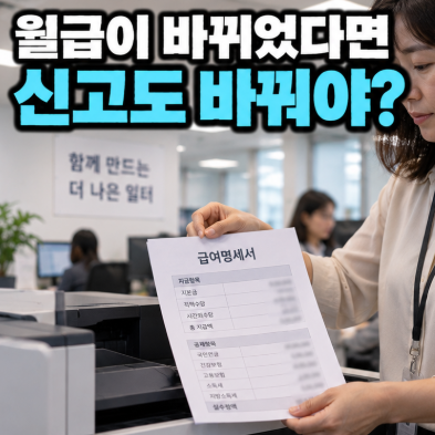 고용산재보험 보수월액변경, 급여 바뀌면 언제 신고할까?
