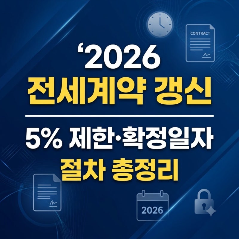전세계약 갱신 총정리｜계약갱신청구권 사용법·5% 제한·확정일자 재발급 요건