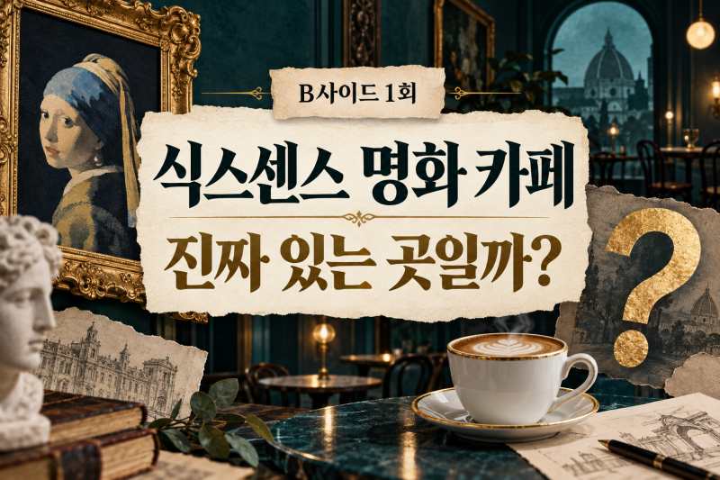 식스센스 B사이드 명화 카페, 진짜 있을까? 변우석 문자와 1회 정답