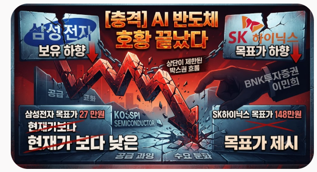 [충격] “AI 반도체 호황 끝났다”… 삼성전자·SK하이닉스 향한 BNK투자증권의 ‘공포의 보수....