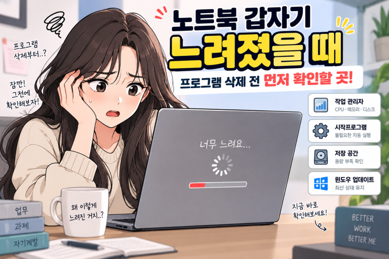노트북 갑자기 느려졌을 때! 프로그램 삭제 전 꼭 확인해야 할 5가지 비밀
