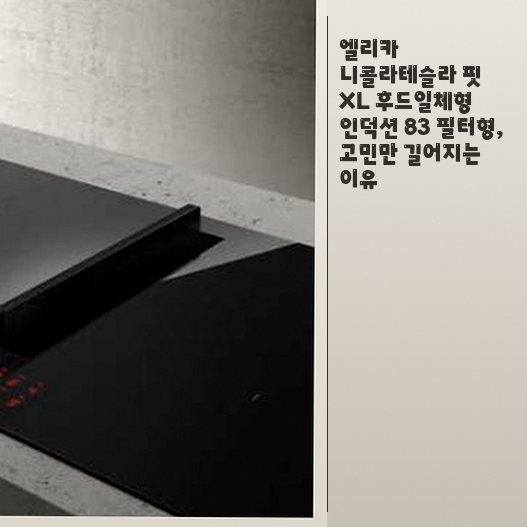 좁은 주방에 엘리카 니콜라테슬라 핏 XL 인덕션, 설치 전 따져볼 체크리스트