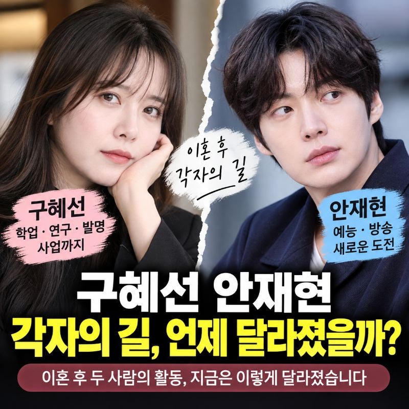 구혜선 안재현 이혼 후 각자의 길, 두 사람의 활동은 어떻게 달라졌을까