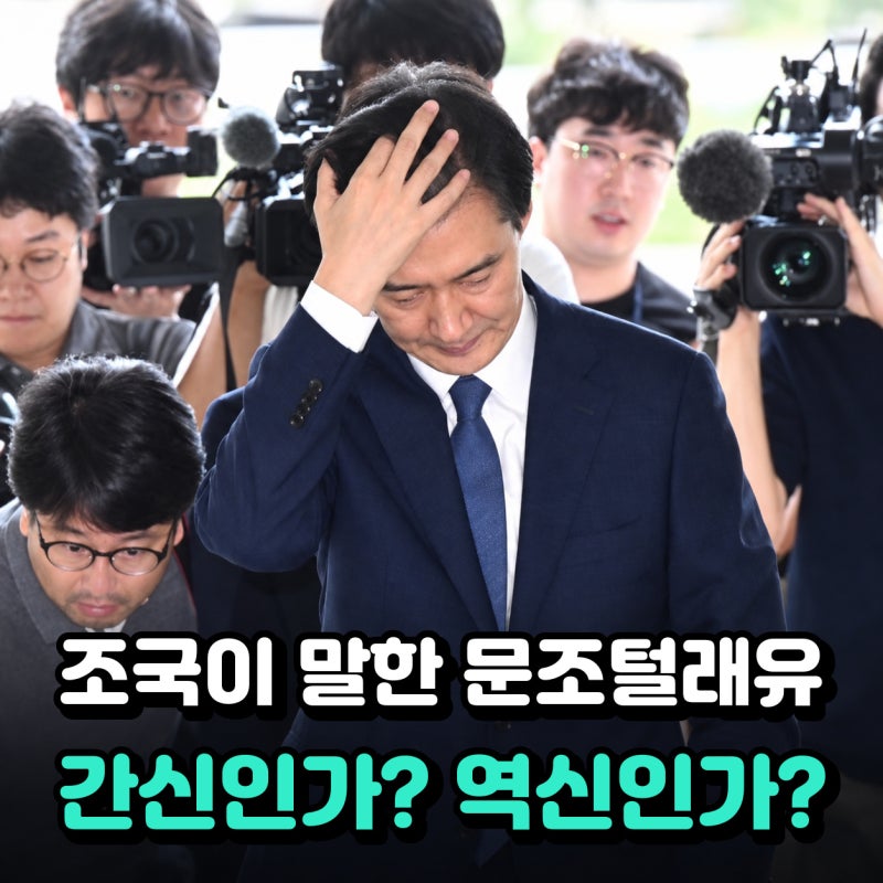 조국이 말하는 문조털래유 , 이재명 지지율 33.8%에 대한 조롱인가 비판인가?