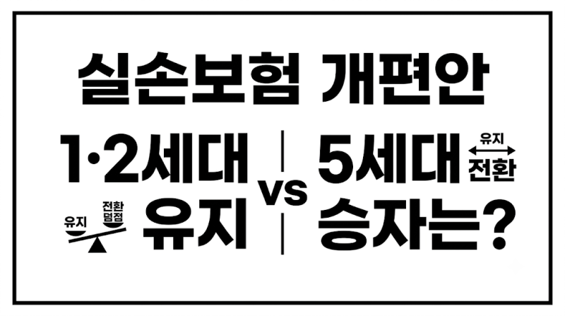 2026년 최신 실손보험 개편안 총정리! 보험료 폭탄 피하는 리모델링 요령:1·2세대 유지 vs 5세....
