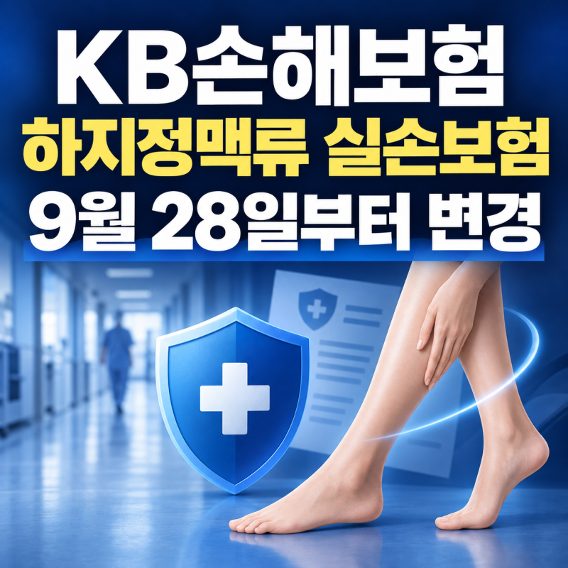 KB손해보험 하지정맥류 실손보험 9월 28일부터 달라진다, 필요한 청구서류는?