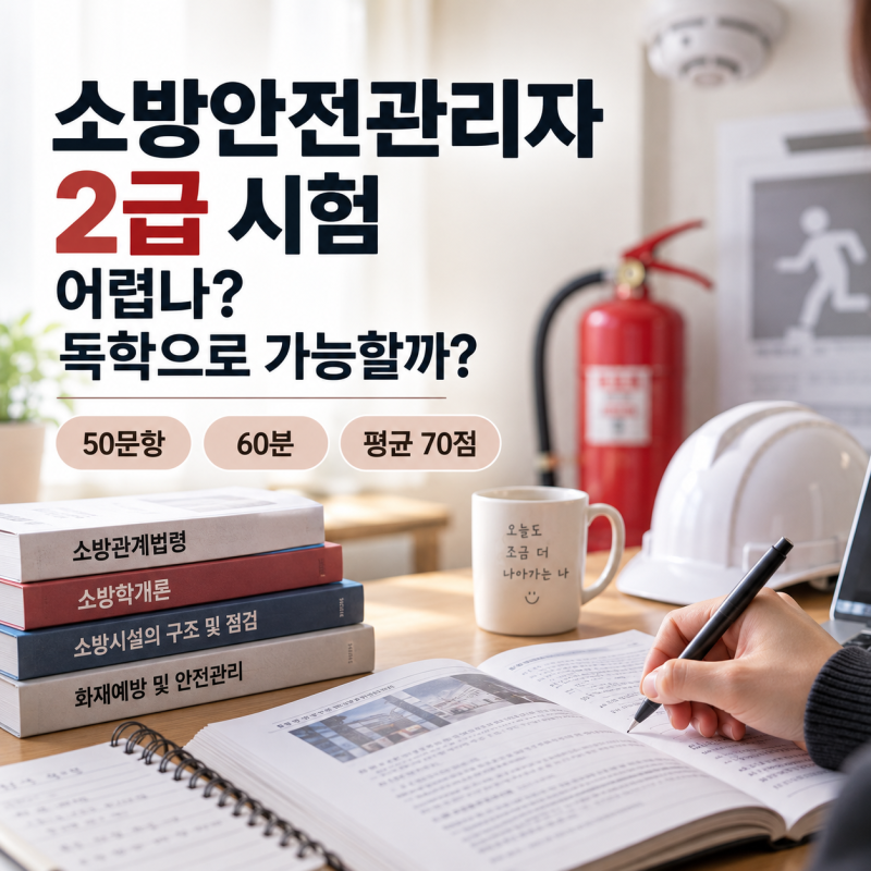 소방안전관리자 2급 시험 난이도와 합격률, 독학 가능할까?