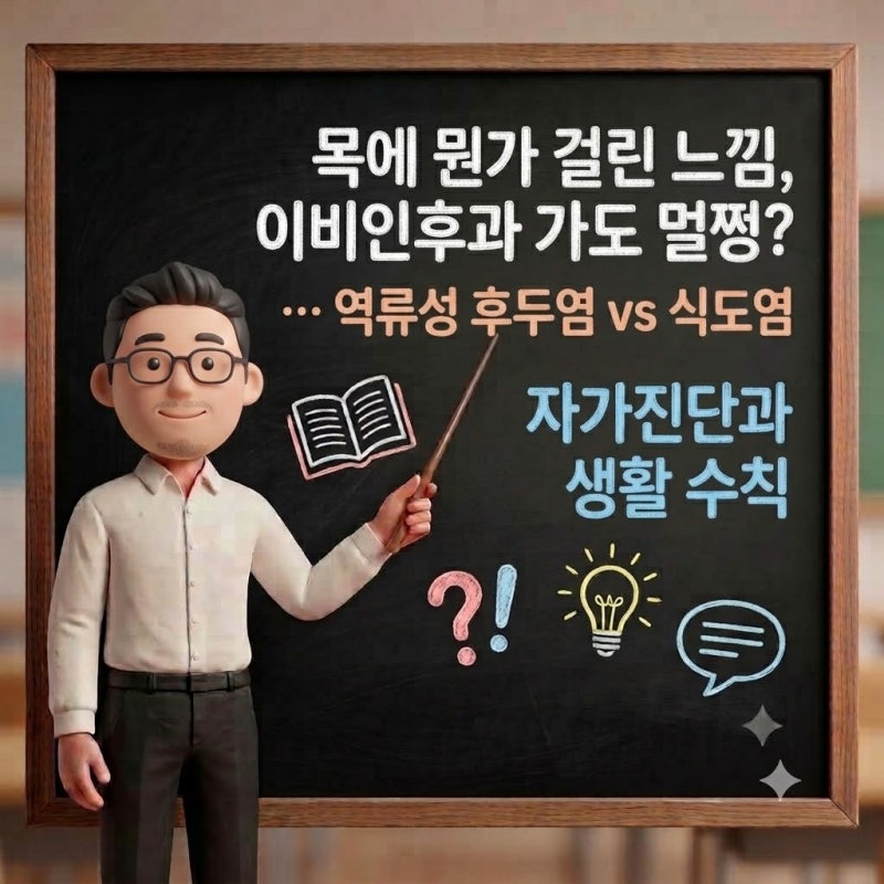 "목에 뭔가 걸린 느낌, 이비인후과 가도 멀쩡?"… 역류성 후두염 vs 식도염 자가진단과 생활 ....