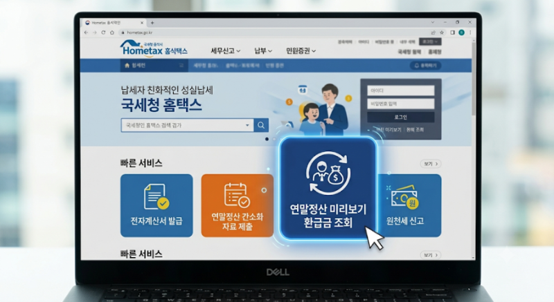 2026 연말정산 환급금 조회 신청 방법 및 미리보기 계산기 활용 팁 총정리
