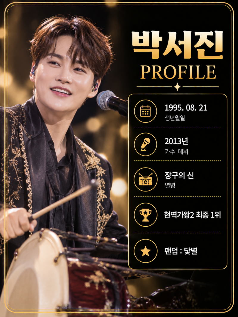 박서진 프로필 총정리｜장구의 신에서 현역가왕2 우승까지