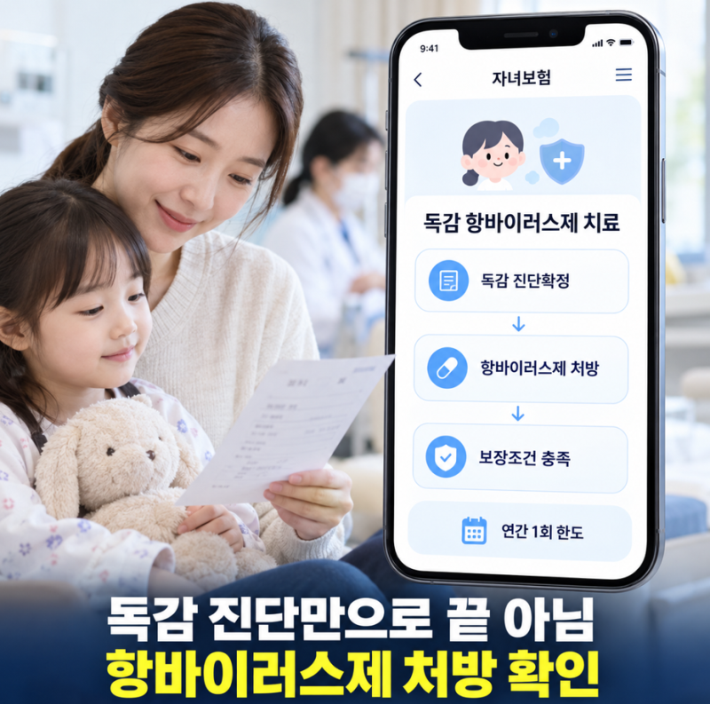 어린이 독감보험 다이렉트 보장 범위 어디까지