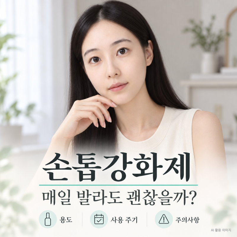 손톱강화제 매일 바르면 더 단단해질까? 놓치기 쉬운 3가지