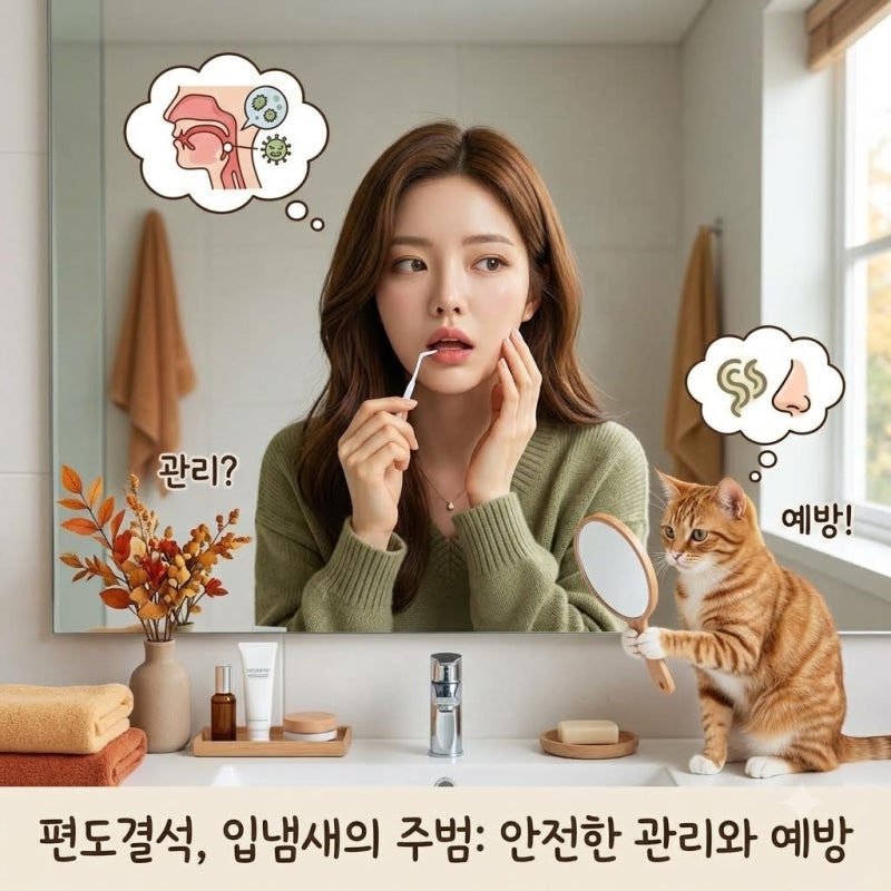 입냄새 원인 편도결석, 안전하게 관리하고 예방하는 법