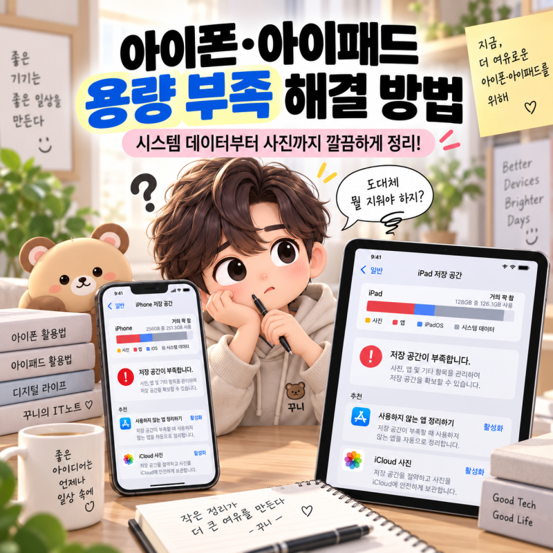 아이폰·아이패드 용량 부족 해결 방법, 시스템 데이터부터 사진까지 정리