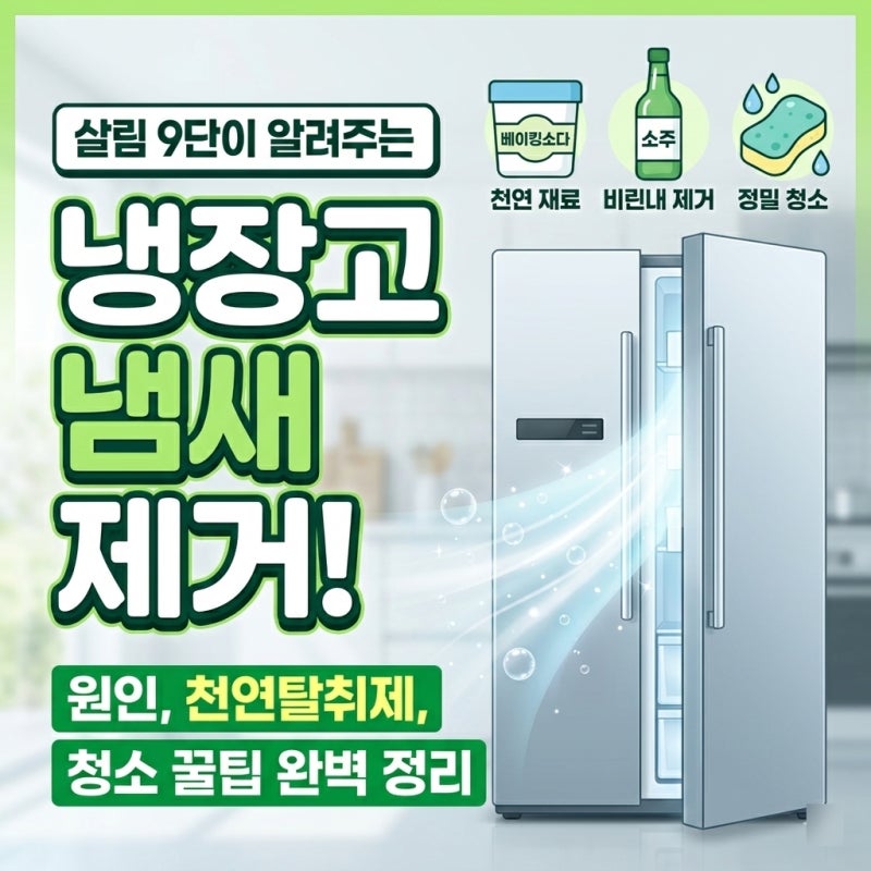 냉장고 냄새 제거 방법 원인부터 천연 탈취제 만들기 청소 꿀팁 총정리