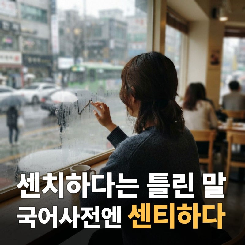 센치하다 뜻, 헷갈리는 센티하다와 비교