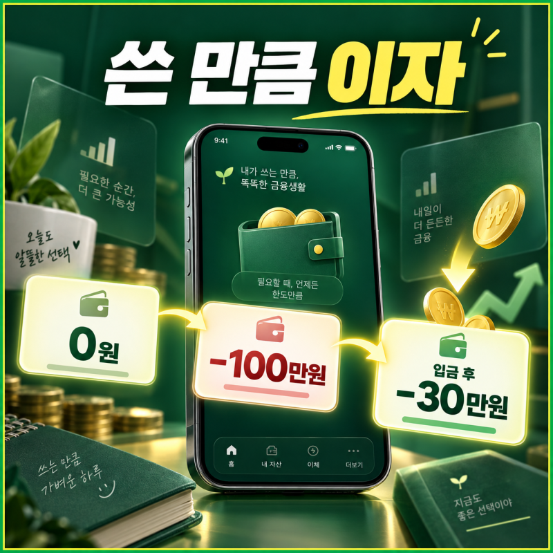 마이너스통장 사용법 이자 계산부터 갚는법까지