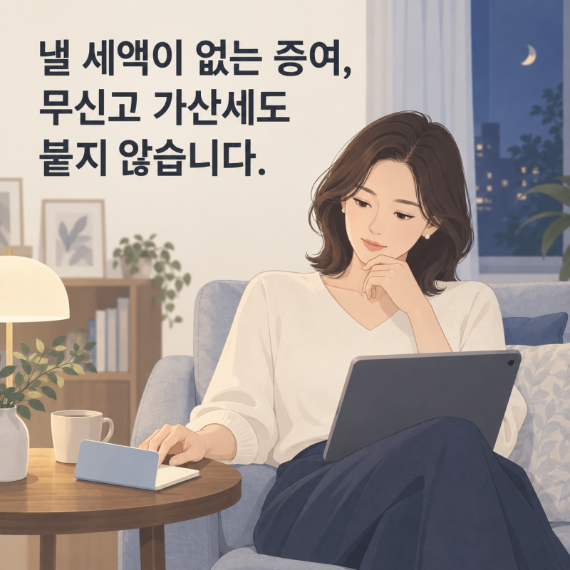2026 증여세 무신고 가산세 — 증여받고 신고를 놓친 분은 1개월 안에 기한 후 신고하면 20% 가....