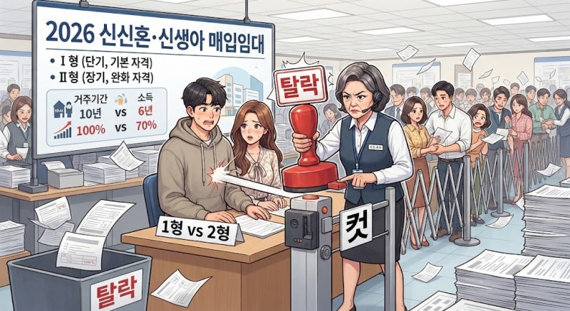 2026 신혼·신생아 매입임대Ⅰ Ⅱ 차이, 보증금보다 먼저 갈리는 거주기간과 자격