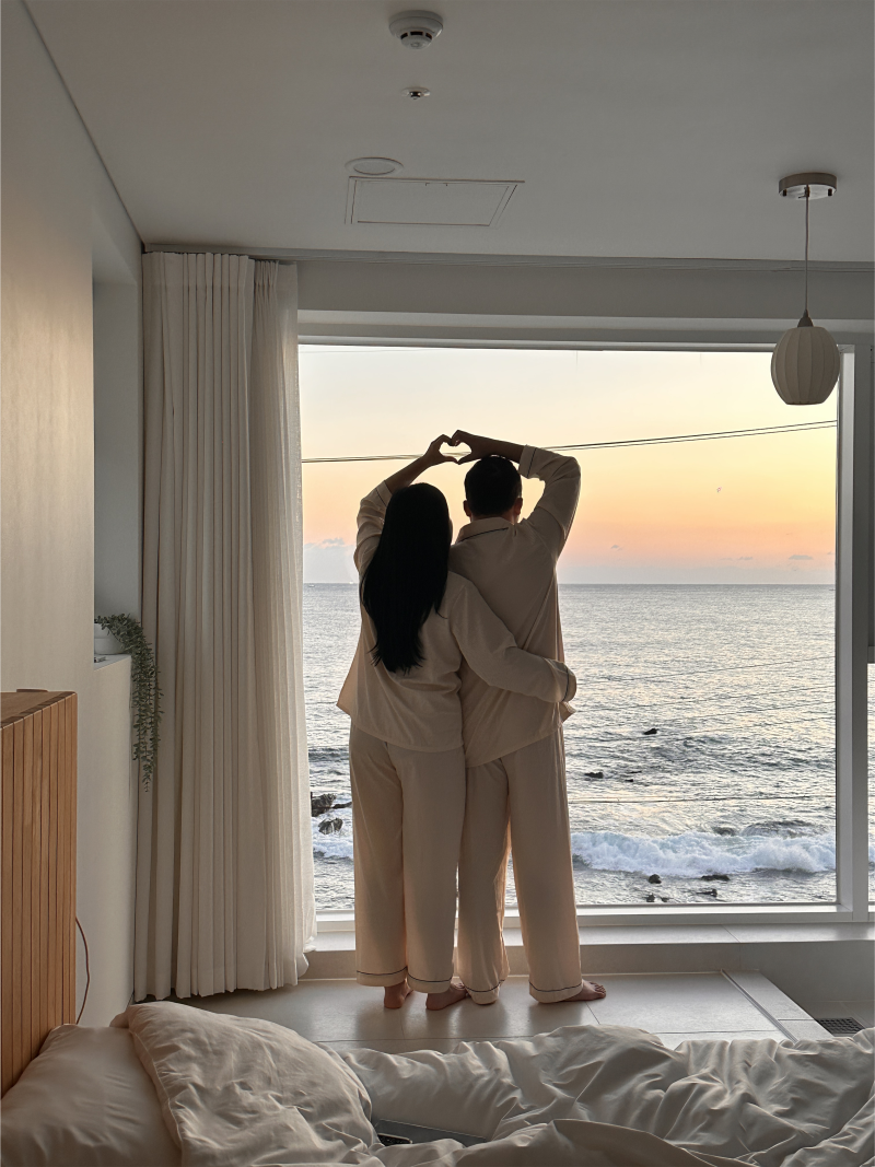 나의 동해 여행, 묵호항 오션뷰 감성숙소 바다담에서 맞이한 해돋이
