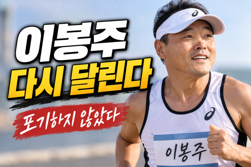 이봉주 근황, 근육긴장이상증 딛고 하프마라톤 완주…다시 달리는 국민 마라토너