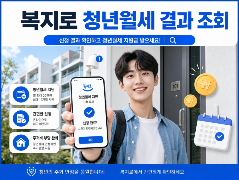 복지로 청년월세 결과 조회, 지원 확인방법부터 지급일까지 총정리