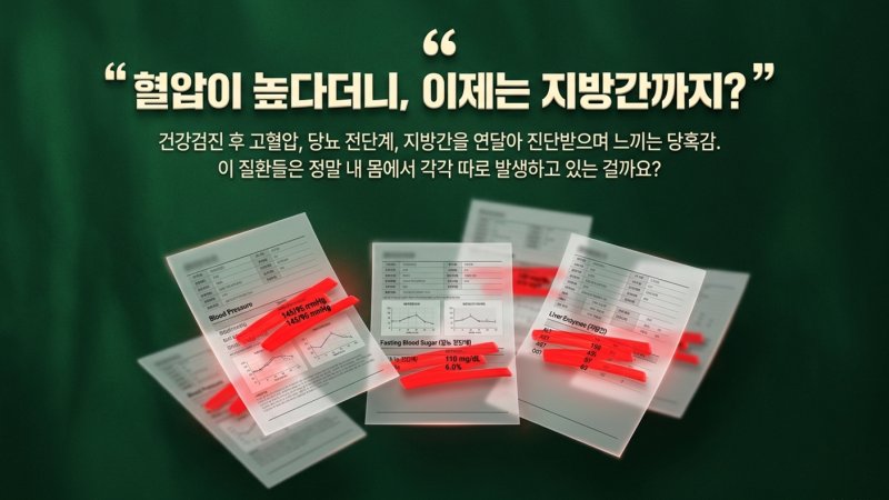 [혈관과 대사 건강 이야기 ⑩-상] 만성질환은 왜 함께 나타날까요? ㅣ 대사증후군으로 읽는 ....