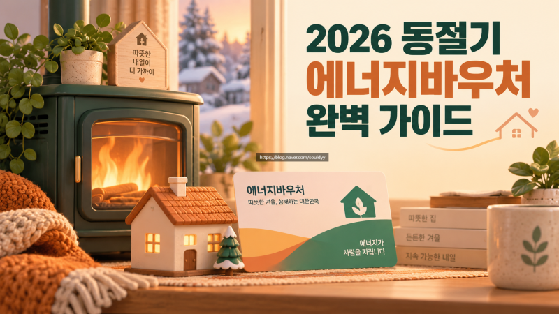 2026년 동절기 에너지바우처 신청 자격 금액 및 잔액 조회 사용처 총정리
