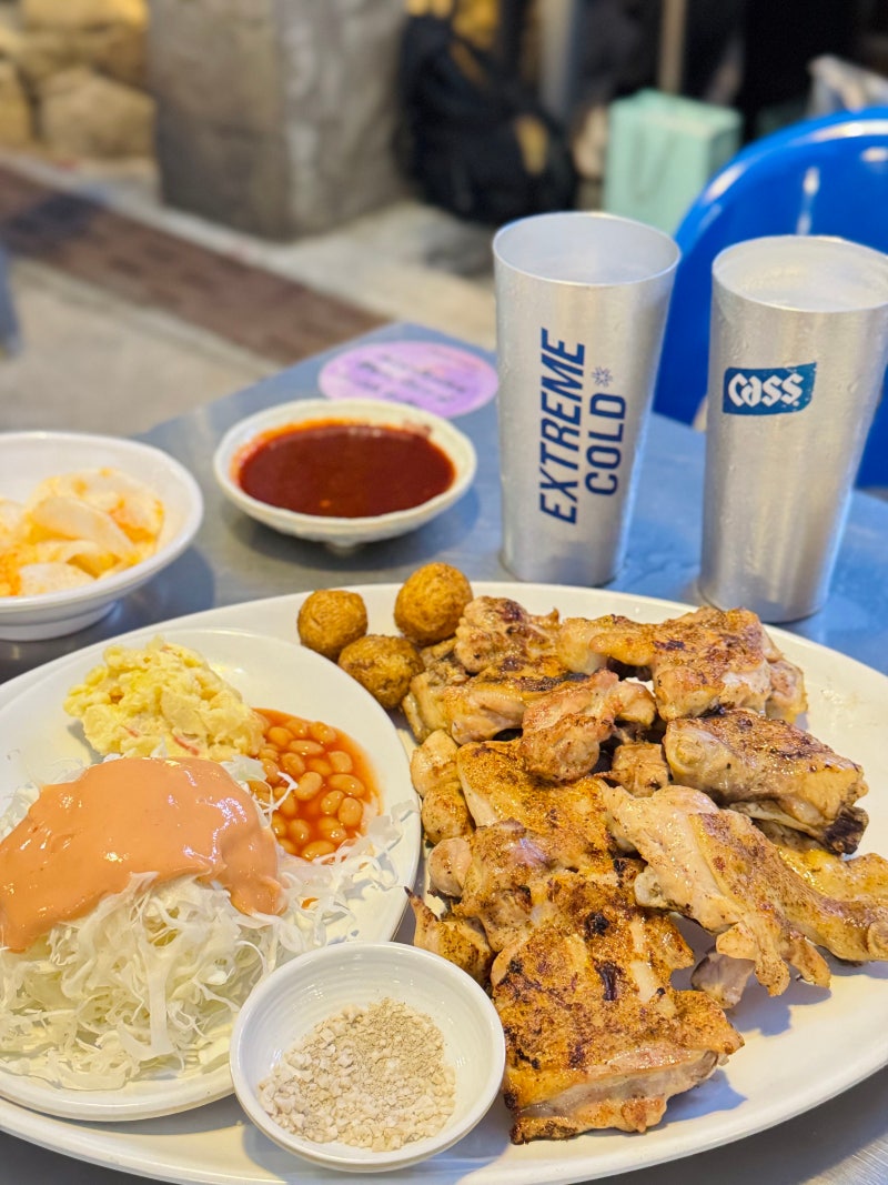 [서울/중구·을지로] 달맞이광장바베큐 본점｜을지로 핫플 야장 바베큐 맛집 평일 웨이팅 후....