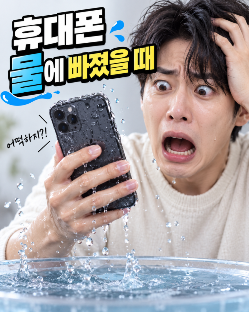휴대폰 물에 빠졌을 때 전원부터 켜보면 안 됩니다, 먼저 해야 할 5가지