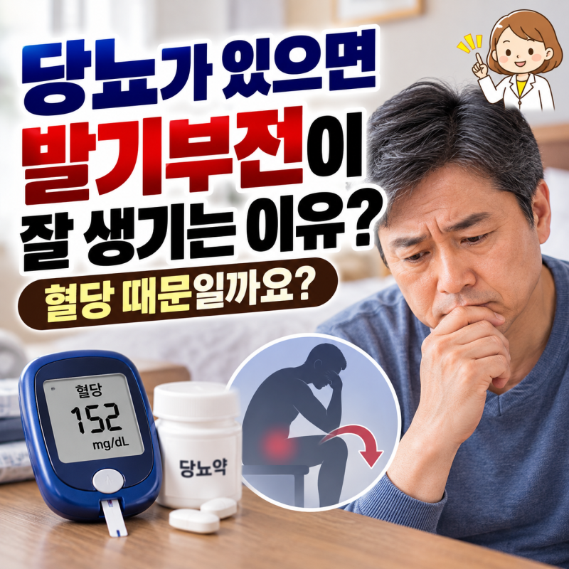당뇨가 있으면 발기부전이 잘 생기는 이유, 혈당 때문일까요?