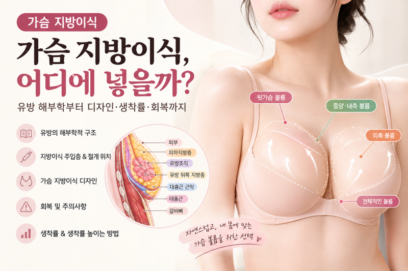 가슴 지방이식, 어디에 넣을까?