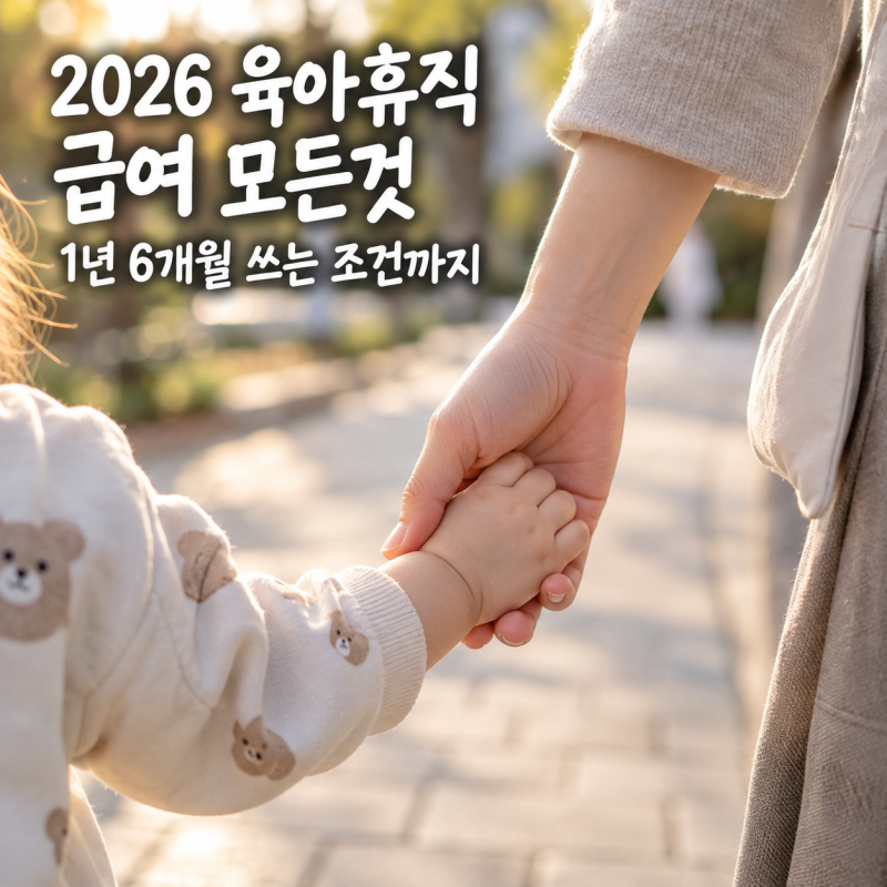 2026 육아휴직 급여 모든것, 1년 6개월 쓰는 조건까지