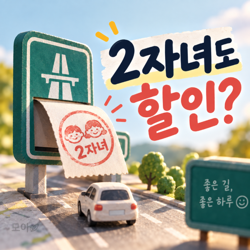 다자녀 고속도로 통행료 할인 신청방법｜2자녀도 자동 할인될까?