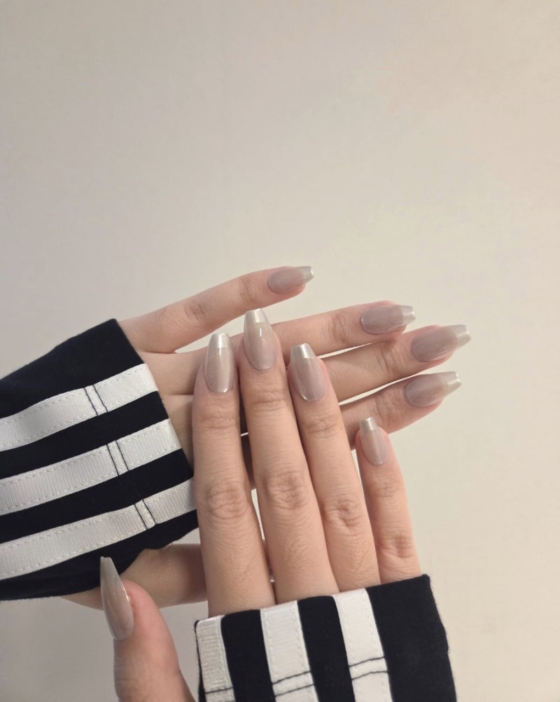 다이소 투쿨포스쿨 네일팁 추천 | 다이소 26Y 투쿨포스쿨 리얼웨어 네일팁 누드마그넷 코핀쉐....