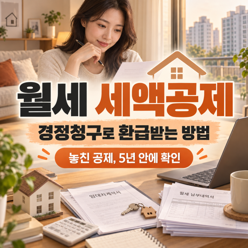 월세 세액공제 놓쳤다면? 경정청구로 환급받는 방법 총정리