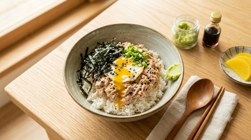 참치캔 요리 3분 초간단 참치마요비빔밥 느끼함 잡는 와사비 한 끗 레시피