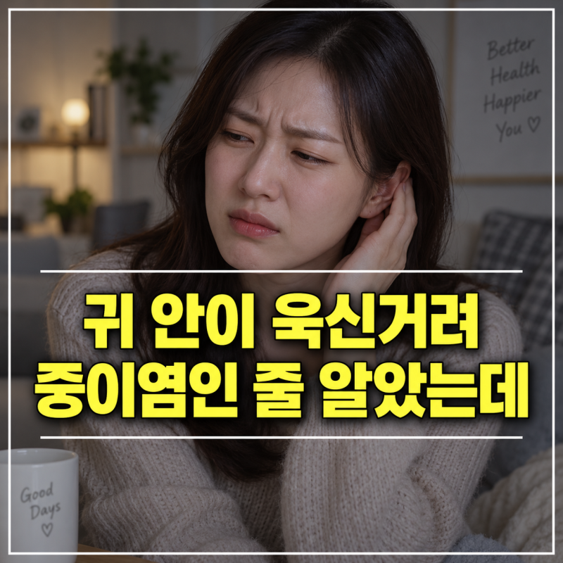 귀 안이 욱신거려 중이염인 줄 알았습니다, 턱관절·외이염 차이 확인했어요