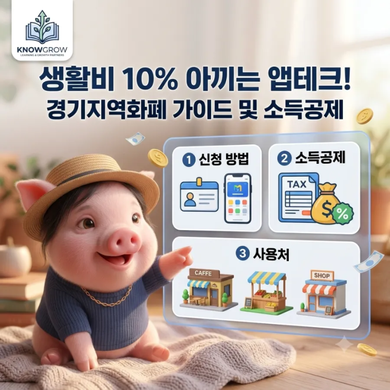 생활비 10% 아끼는 앱테크! 경기지역화폐 신청 방법 및 소득공제, 사용처 총정리