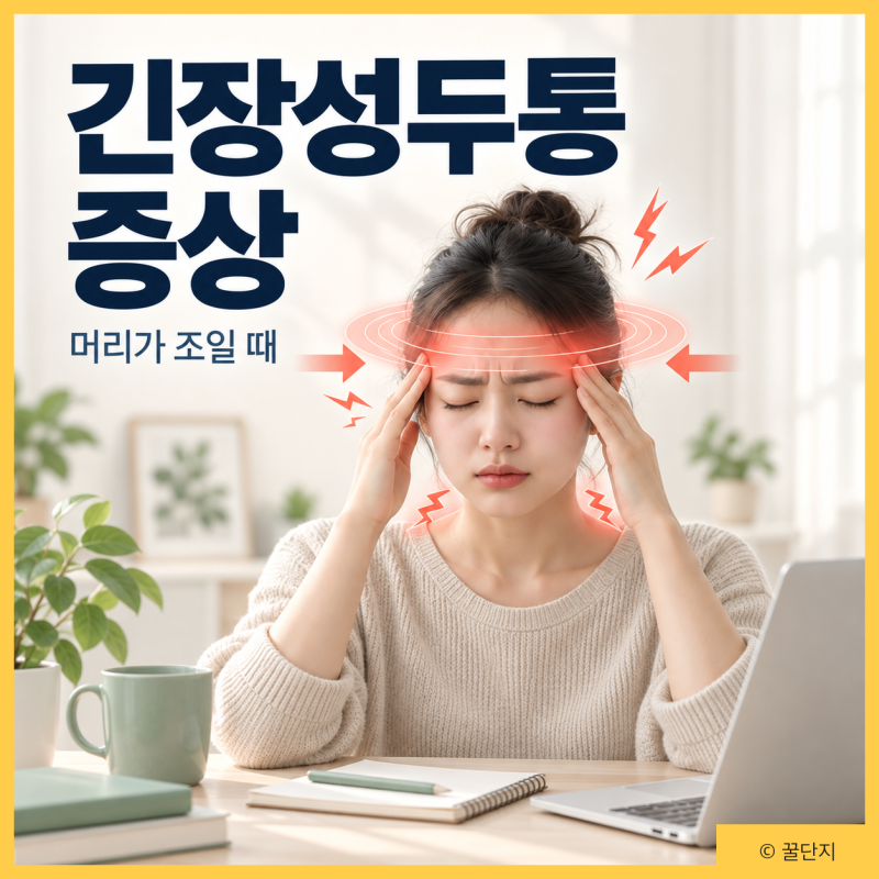 긴장성두통 원인과 증상, 완화 방법 치료 병원 편두통 차이