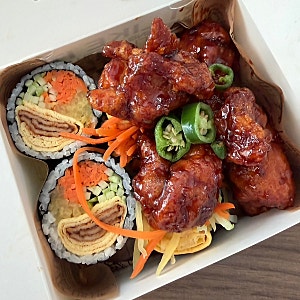 [연예인 김밥 맛집] 광교 오토김밥, 닭강정 콤비세트 포장 후기