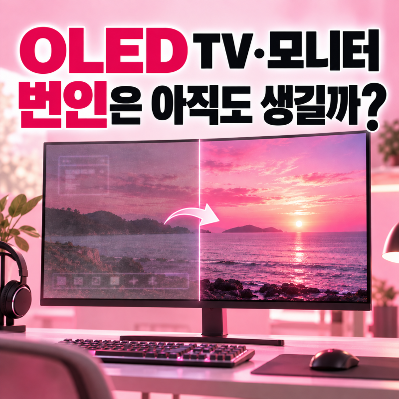 OLED TV·모니터 번인은 아직도 생길까? 번인 방지 픽셀 시프트와 보호 기능의 원리