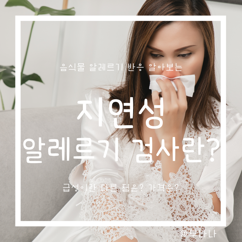 지연성 알레르기 검사 음식물 과민증 검사 MAST와 다른 점 가격
