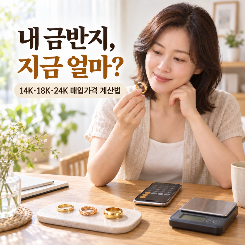 내 금반지 지금 얼마나 받을까? 14K·18K·24K 매입가 계산