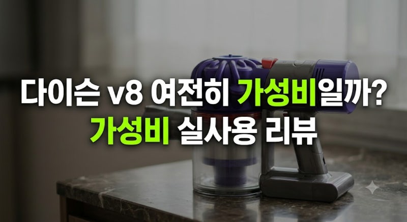 다이슨 v8 무선청소기 추천/ 여전히 가성비 모델일까?