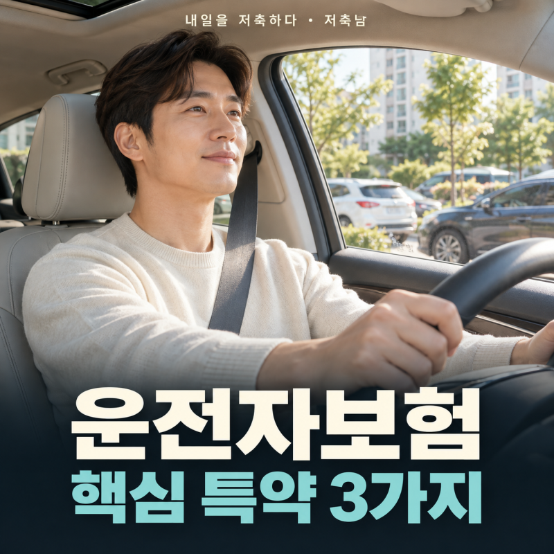 운전자보험 핵심 특약 3가지, 보험료 줄이기 전에 확인하세요