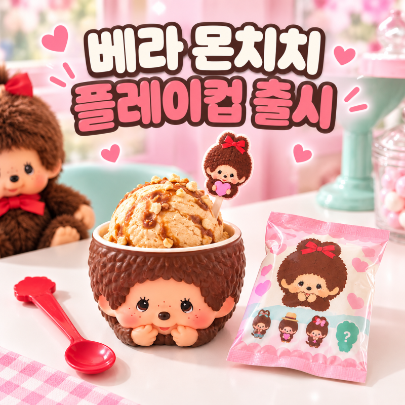 베스킨라빈스 몬치치 출시 베라 먼치치 플레이컵 키링 가격 매장 총정리