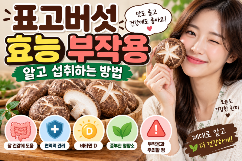 표고버섯 효능 부작용 알고 섭취하는 방법