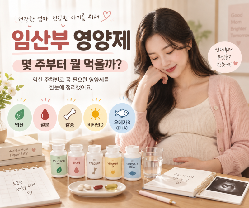 임산부 영양제, 언제부터 먹어야 할까? 임신 주차별 복용 시기 정리