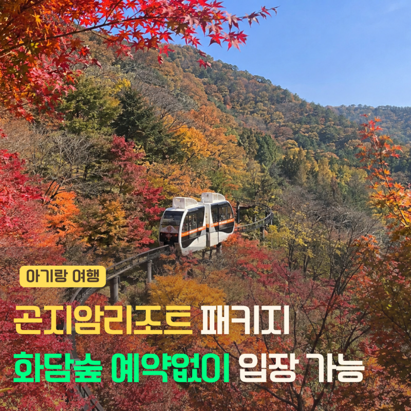 화담숲 예약 실패했다면? 곤지암리조트 화담숲 패키지로 예약없이 입장하기